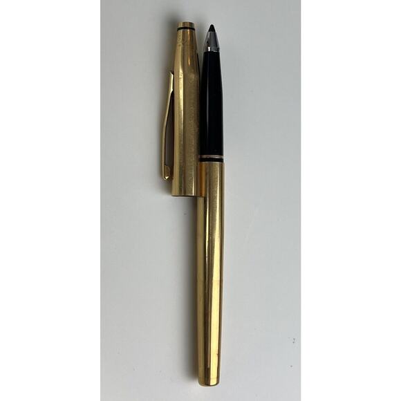 Cross 18kt / 18k Rolled Gold Classic Rollerball Pen Needs Ink Cap & Barrel 1/20 - Picture 1 of 15